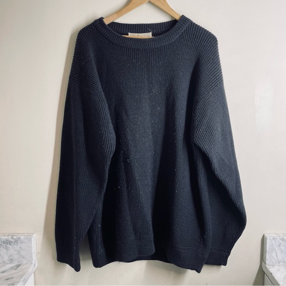 Patagonia Vintage Chamonix Heavy Wool Guide Sweater Navy size XL